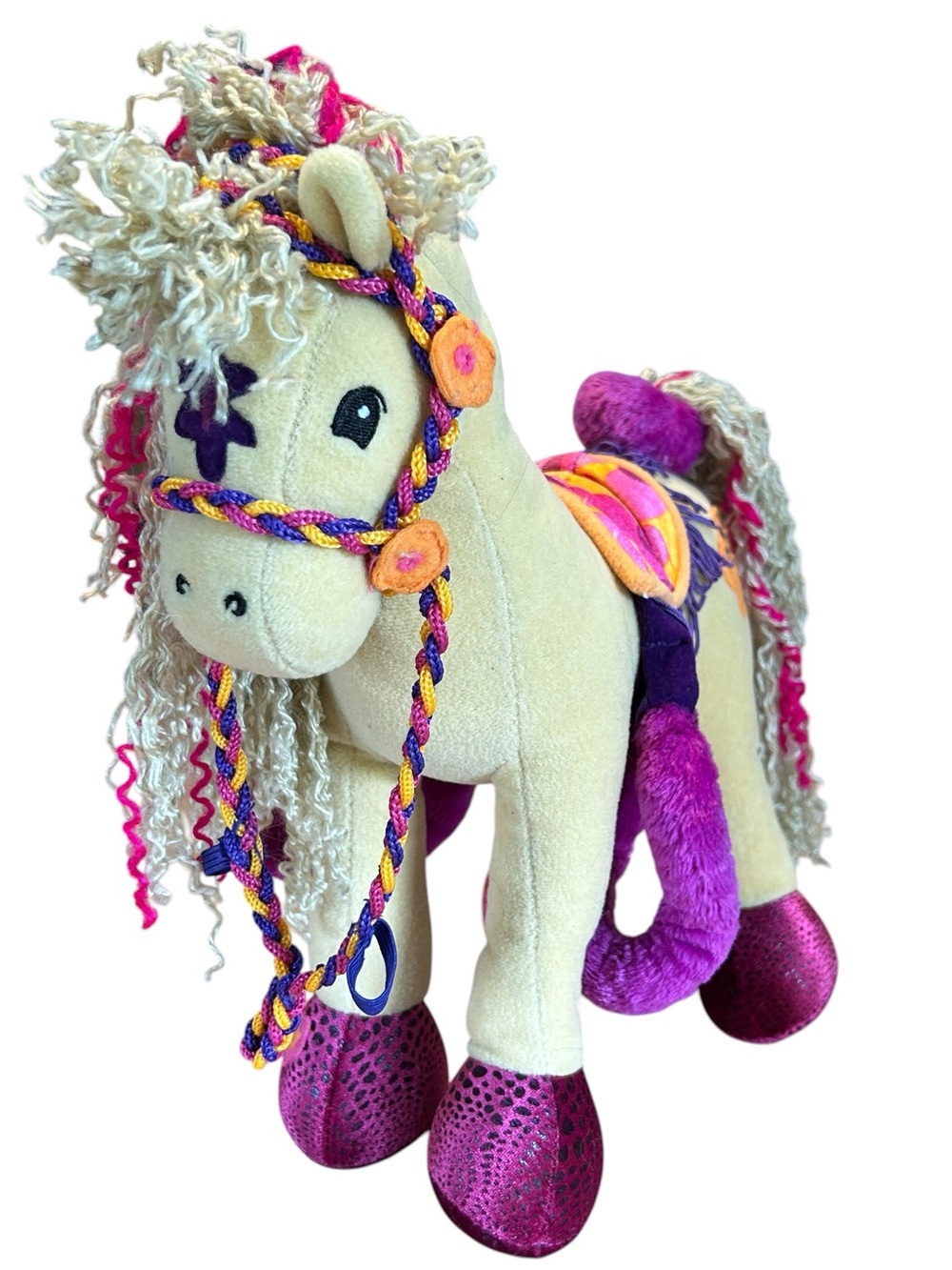 Groovy Girls Horse Plush Toys Princess Pet Stuffed Animals Plushie Pink Purple